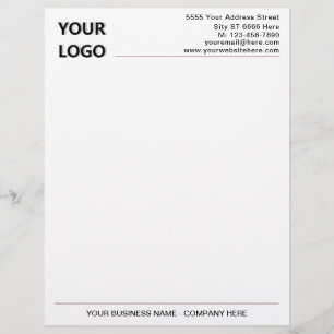 Diseñar su propio membrete comercial con logotipo