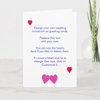 Diseñar sus propias invitaciones de boda en las ta