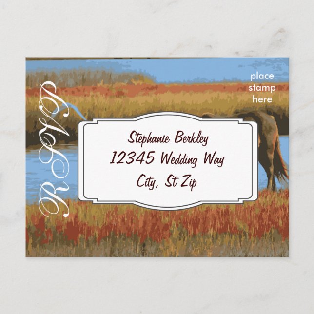 Diseñar sus propias postales RSVP de boda (Anverso)