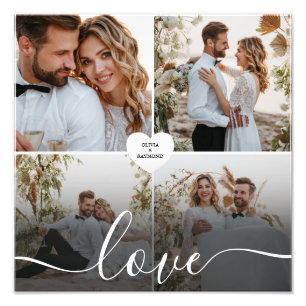 Diseñar tu propia fotografía del Collage de amor