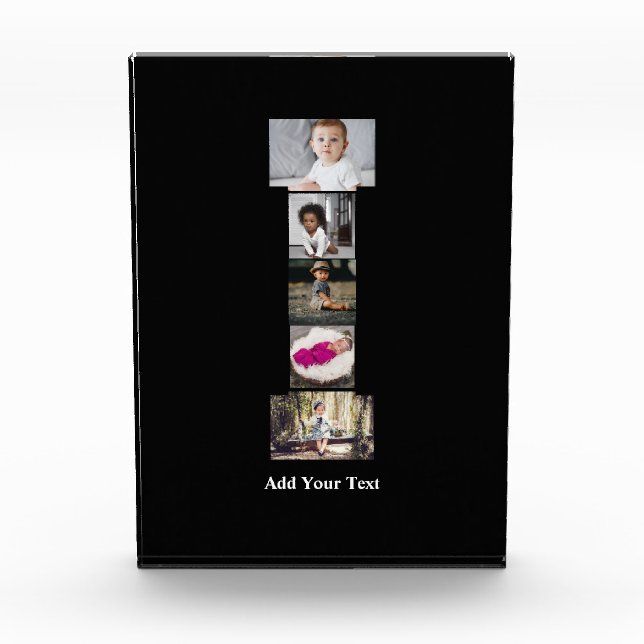 Diseñar tu propia letra I Collage de fotos (Anverso)