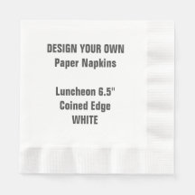 Diseñar tu propia servilleta de papel de almuerzo