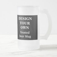 Diseñar tu propia taza de cerveza - Negro y blanco