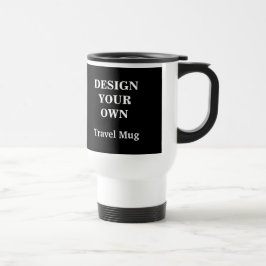 Diseñar tu propia taza de viaje - Blanco y negro