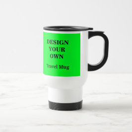 Diseñar tu propia taza de viaje - Verde y Blanco