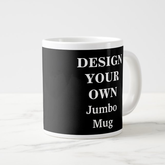 Diseñar tu propia taza Jumbo - Negro (Derecha)