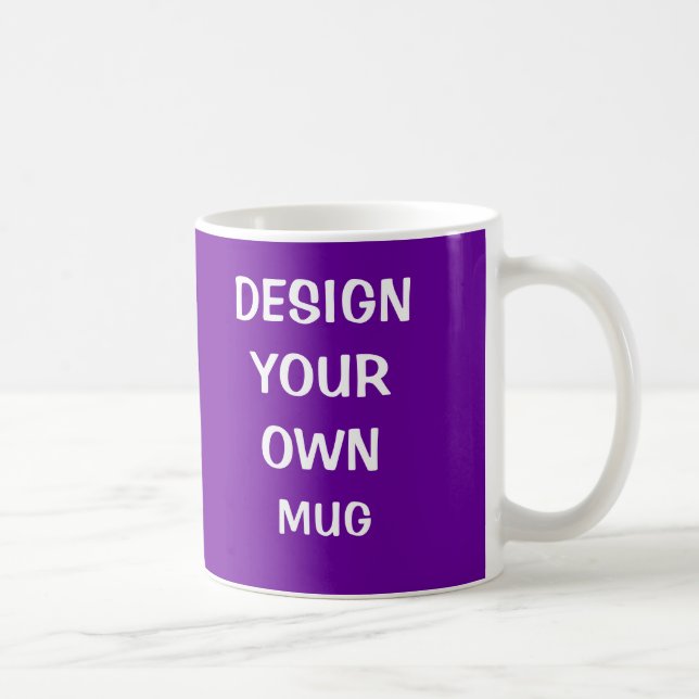 Diseñar tu propia taza - Púrpura (Derecha)