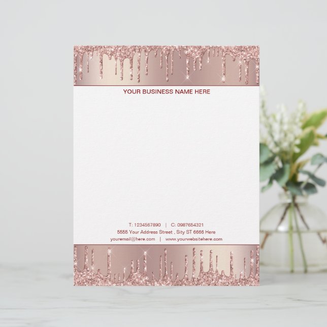 Diseñar tu propio Rosa de papel Purpurina dorado (Anverso de pie)
