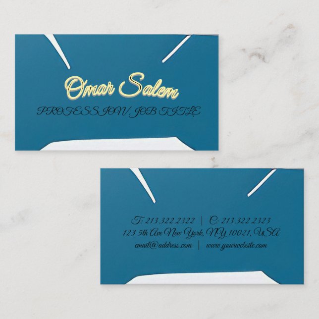 "Diseñar una tarjeta de visita lujosa y atractiva" (Anverso / Reverso)