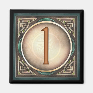 Diseñe A, "1" - los imanes célticos del número