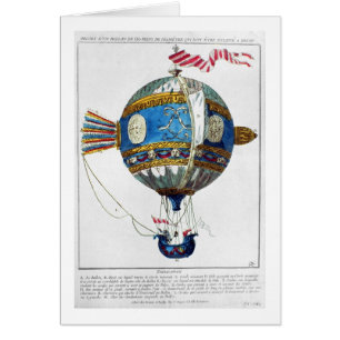 Diseñe para un globo de aire caliente con un