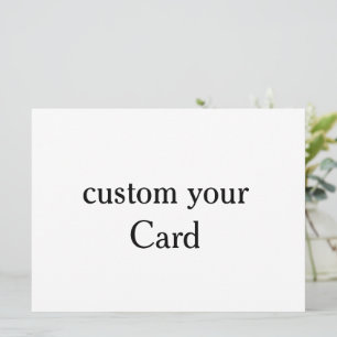 Diseñe su propia tarjeta plana personalizada de 6,