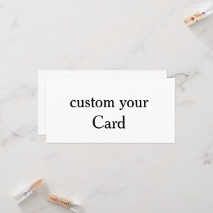 Diseñe su propia tarjeta plana personalizada de 8"