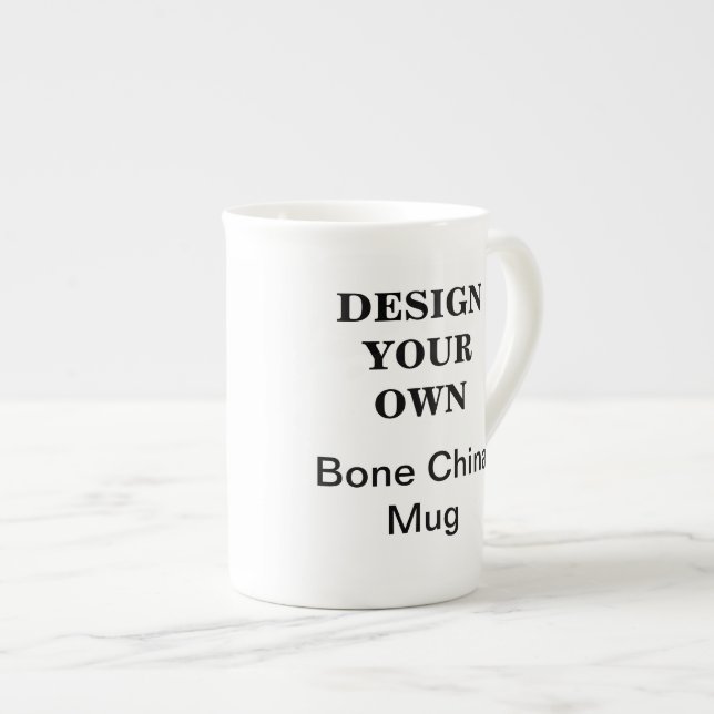 Diseñe su propia taza de la porcelana de hueso - (Derecha)