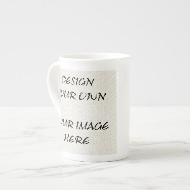 Diseñe su propia taza de la porcelana de hueso (Izquierda)