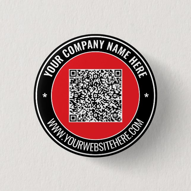 Diseñe su propio botón de código QR promocional ej (Anverso)