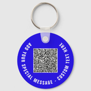 Diseñe su propio código QR y ejemplo de llavero de