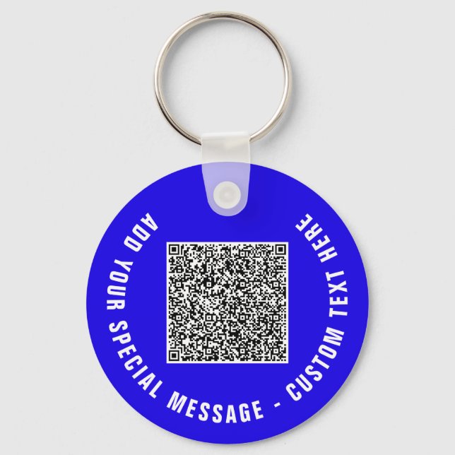 Diseñe su propio código QR y ejemplo de llavero de (Anverso)