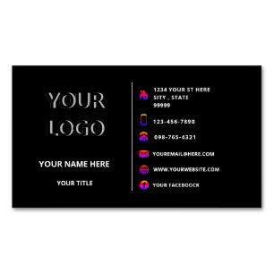 Diseñe su propio imán de tarjetas de visita sus co