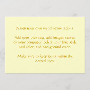 Diseñe sus propias invitaciones de la boda