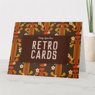 ¡Diseñe sus propias tarjetas Retro! Tarjeta de per