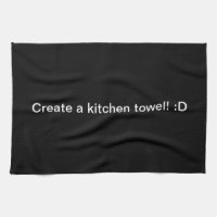 Diseñe una toalla de cocina negra