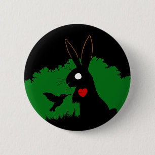 Diseño 1 del botón del conejo de la sombra