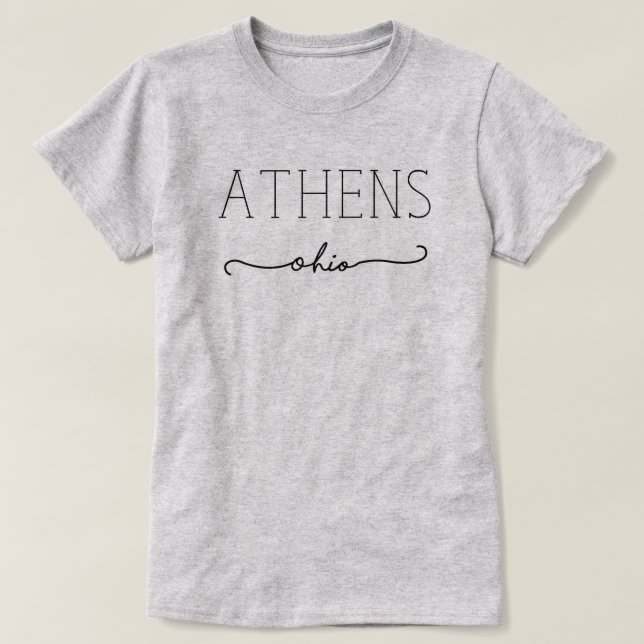 Diseño 2 de la camisa de Atenas Ohio (Diseño del anverso)