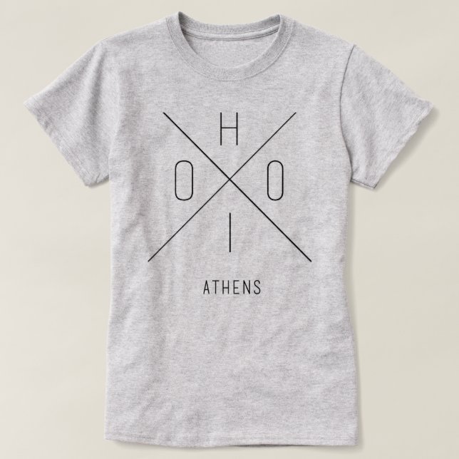 Diseño 4 de la camisa de Atenas Ohio (Diseño del anverso)