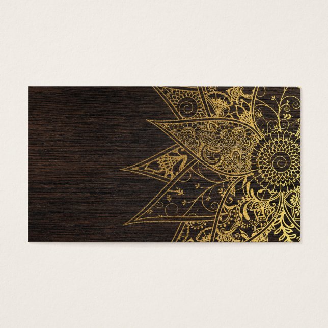 Diseño a mano de henna floral de moda (Frente)