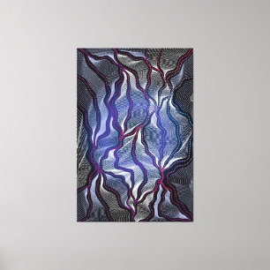 Diseño aborigen - Impresión de lienzo estirado 1