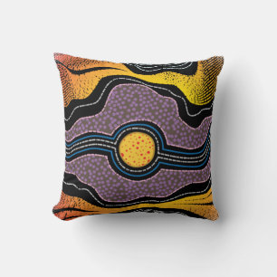 Diseño aborigen un Cojín decorativo