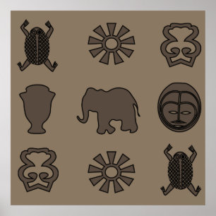 diseño abstracto africano de adornos a arte
