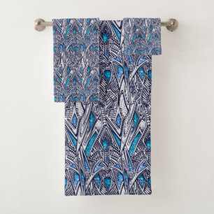 Diseño abstracto azul y Verde azulado