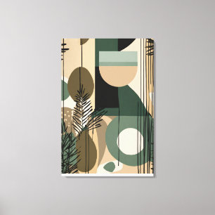 Diseño abstracto Boho - Impresión de lienzo estira