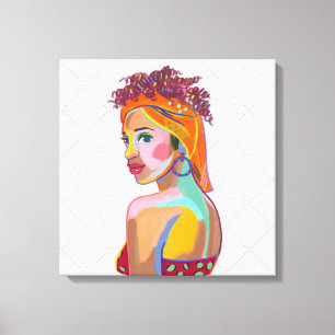 Diseño abstracto de arte Chica colorido y bonito