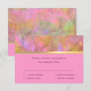 Diseño abstracto de Bat Mitzvah en tarjeta de RSVP