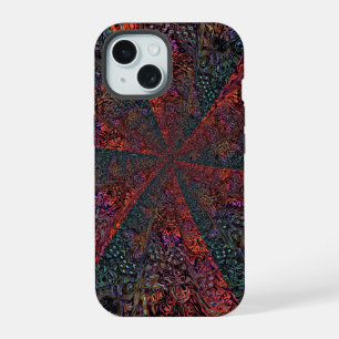 Diseño Abstracto de Caleidoscopio Fractal Eléctric