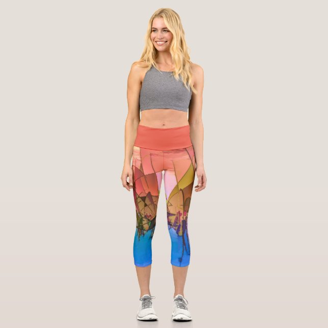 Diseño abstracto de Capri Leggings (Anverso)