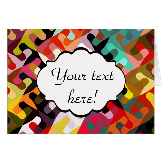 Diseño abstracto de formas coloridas (Anverso (Horizontal))