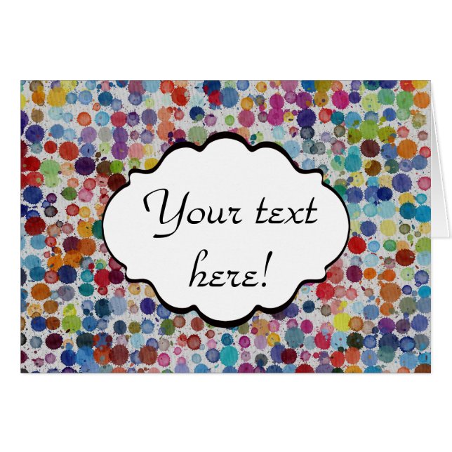 Diseño abstracto de salpicaduras coloridas (Anverso (Horizontal))