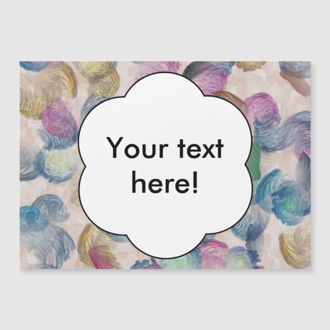 Diseño abstracto de trazos de pincel (Anverso)