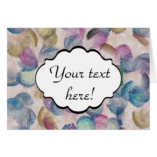 Diseño abstracto de trazos de pincel (Anverso (Horizontal))