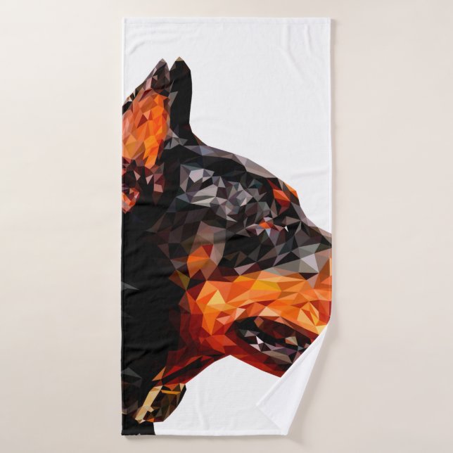 Diseño abstracto de triángulo de polos bajos (Toalla de baño)