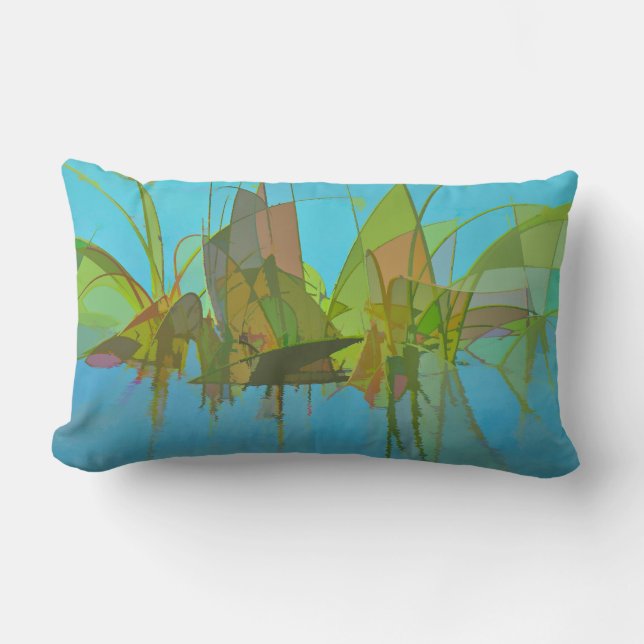 Diseño abstracto del pantano de almohada (Anverso)