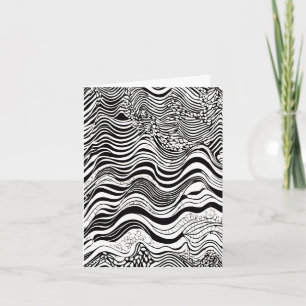 Diseño abstracto en blanco y negro