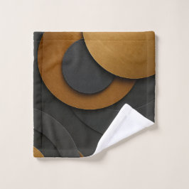 Diseño abstracto geométrico de lujo negro y oro