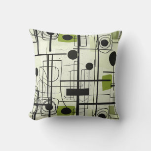 Diseño abstracto moderno, Cojín decorativo de líne