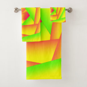 Diseño abstracto ombre de cítricos verde naranja a