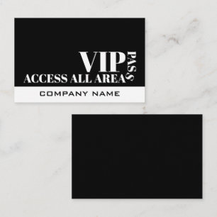 Diseño Acceso a Todas las Áreas, Tarjetas VIP